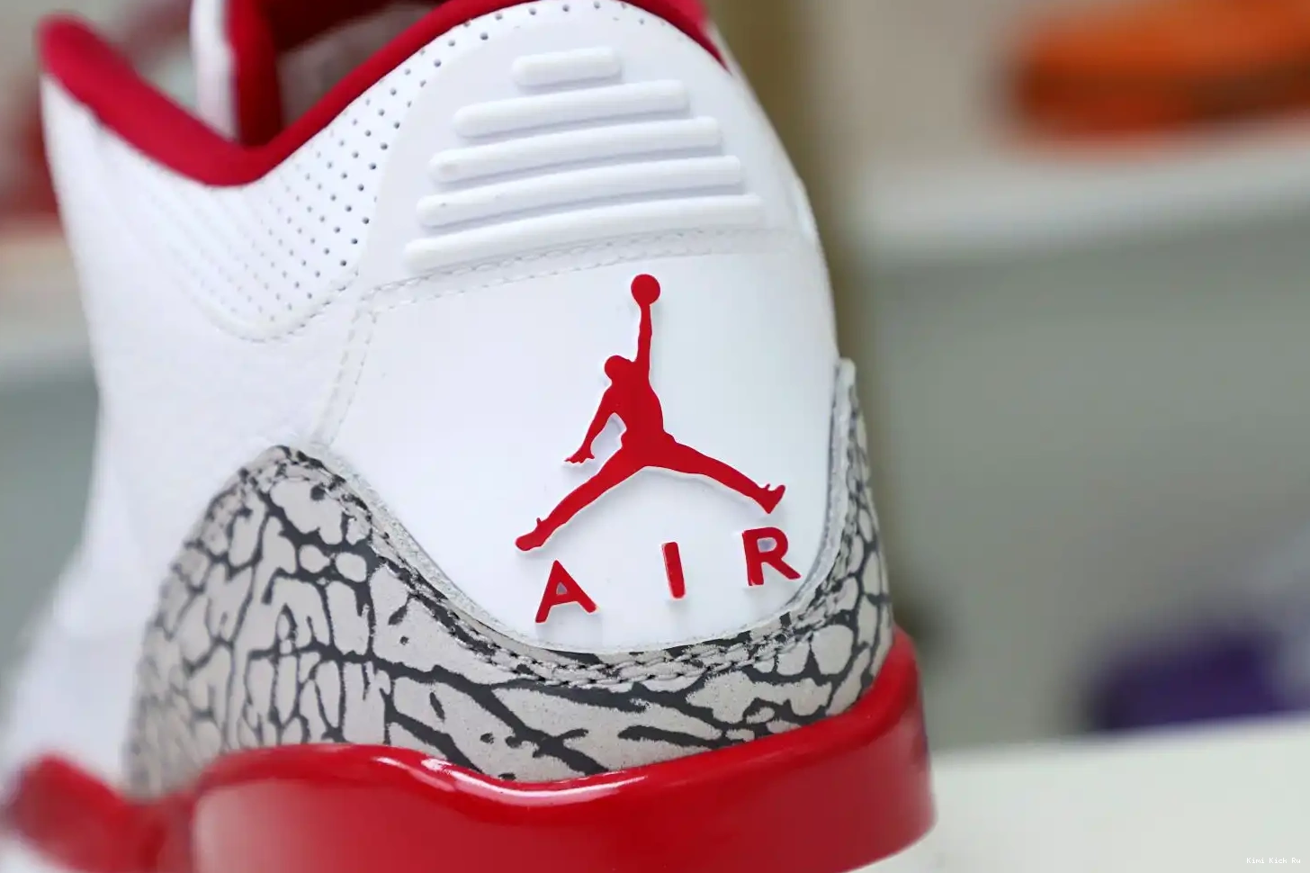 Cardinal  Red(CT8532-126） Air Jordan Retro 3 Kimikick 0627